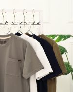 تی شرت پنبه يكرو جيب دار مردانه 0895 - Image 7