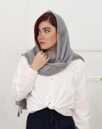 شال حریر راه راه 0957 - Image 4