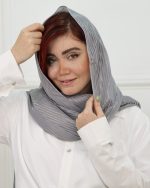 شال حریر راه راه 0957 - Image 3