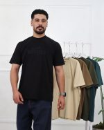 تی شرت یقه گرد پنبه ای مردانه 0929 - Image 3