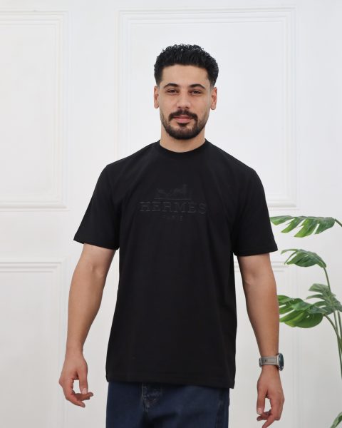 تی شرت یقه گرد پنبه ای مردانه 0929