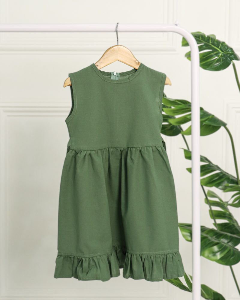 ست كت و سارافون لينن دخترانه 0972 - Image 5