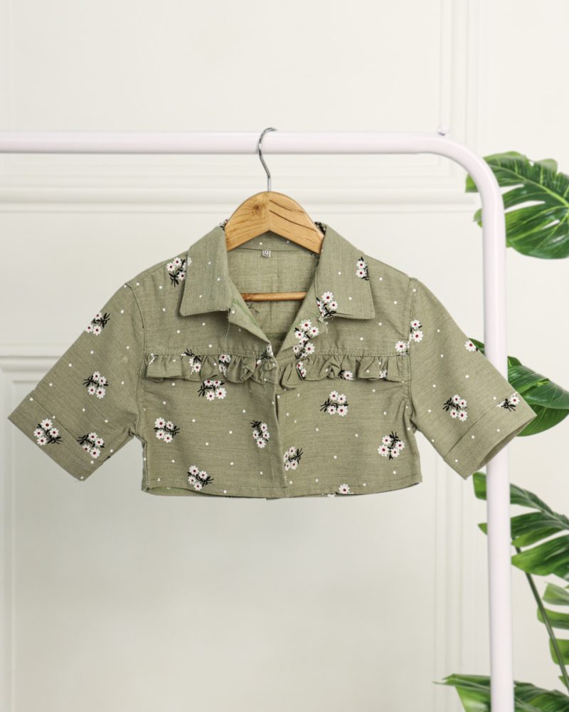 ست كت و سارافون لينن دخترانه 0972 - Image 7