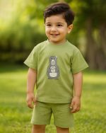 تی شرت و شلوارک خرس پنبه ای بچه گانه 0970