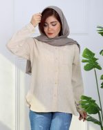 شوميز پشت دكمه دار زنانه 1002 - Image 4