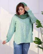 شوميز پشت دكمه دار زنانه 1002 - Image 7