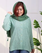 شوميز پشت دكمه دار زنانه 1002 - Image 8