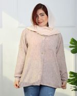 شوميز پشت دكمه دار زنانه 1002 - Image 9
