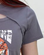 تی شرت چاپی اشكی زنانه 1003 - Image 3