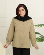 شوميز جيب برگردان زنانه قاصدك 0950 - Image 3