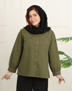 شوميز جيب برگردان زنانه قاصدك 0950 - Image 6