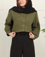 شوميز جيب برگردان زنانه قاصدك 0950 - Image 9