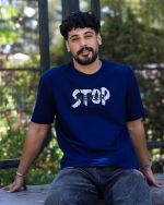 تی شرت یقه گرد NEVER STOP مردانه 1025 - Image 7