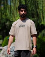 تی شرت یقه گرد NEVER STOP مردانه 1025