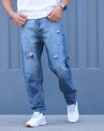 شلوار جين مام فيت مردانه 1066 - Image 6