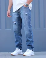 شلوار جين مام فيت مردانه 1066 - Image 4