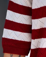 تی شرت يقه شكاری بافت رينگی  1067 - Image 4