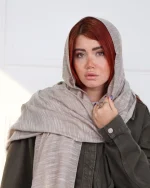 شال لینن سنگشور زنانه 1038 - Image 3