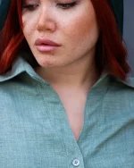 شومیز جلو بسته شانتون زنانه 1064 - Image 3