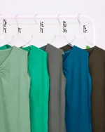 تاپ جلو چين دار زنانه 1063 - Image 8