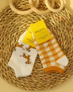 پک دو عددی جوراب مچی طرح دار زنانه 1155 - Image 3