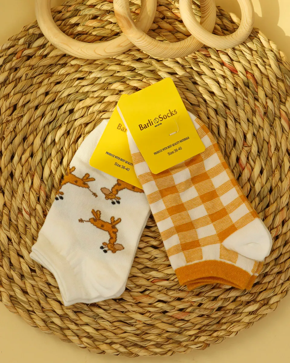 IMG_1755_2_11zon پک دو عددی جوراب مچی طرح دار زنانه 1155 - Image 3