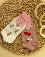 پک دو عددی جوراب مچی طرح دار زنانه 1155 - Image 10