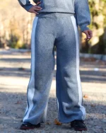 ست بلوز و شلوار بافت گلدوزی دار زنانه 1142 - Image 4