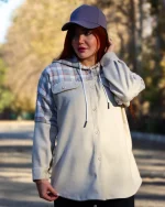 شکت فوتر بالاتنه چهارخانه كلاهدار 1141 - Image 6