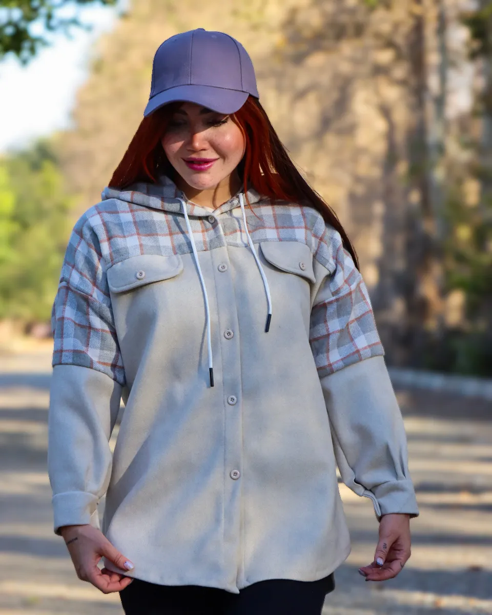 IMG_5424_8_11zon شکت فوتر بالاتنه چهارخانه كلاهدار 1141 - Image 1