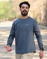 بلوز آستين بلند پنبه گلدوزی دار مردانه 1097
