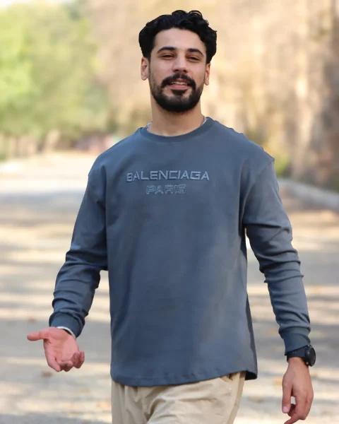 بلوز آستين بلند پنبه گلدوزی دار مردانه 1097