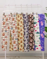 ست بلوز آستين بلند و شلوار مخمل زنانه 1132 - Image 5