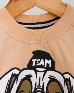 ست تی شرت چاپی و شلوارک  پنبه‌ای 1145 - Image 4