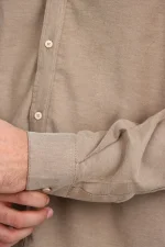 پيراهن آستين بلند شانلی كش مردانه 1111 - Image 3