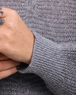 بلوز نیم تنه بافت طرح پروانه زنانه 1138 - Image 4