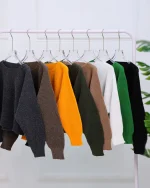 بلوز نیم تنه بافت طرح پروانه زنانه 1138 - Image 2