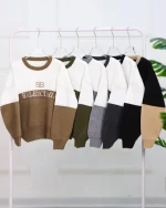 ست بلوز و شلوار بافت گلدوزی دار زنانه 1142 - Image 2