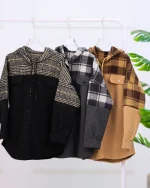 شکت فوتر بالاتنه چهارخانه كلاهدار 1141 - Image 2