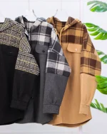 شکت فوتر بالاتنه چهارخانه كلاهدار 1141 - Image 3