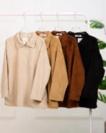 ست تی شرت و شلوار مخمل زنانه نيلوفر 1144 - Image 2