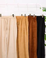 ست تی شرت و شلوار مخمل زنانه نيلوفر 1144 - Image 3