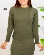 ست بلوز و دامن بافت زنانه 1143 - Image 4