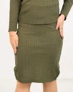 ست بلوز و دامن بافت زنانه 1143 - Image 3