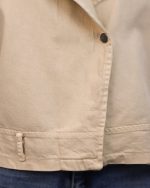 کت کراپ کتان کرم 1148 - Image 3