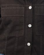 کت نیم تنه کتان مشکی 1153 - Image 3