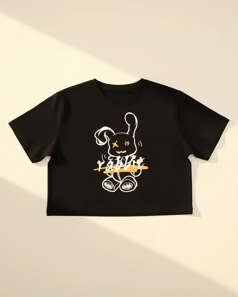 Untitled-1 كراپ پنبهای چاپ خرگوش زنانه 1137 - Image 3