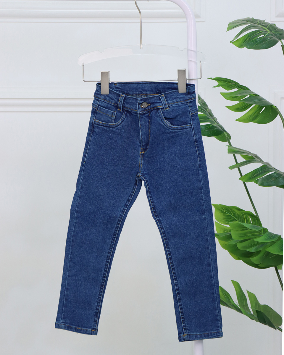 Untitled-14 شلوار جين راسته بيسیک بچگانه 1134 - Image 1