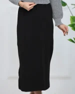 دامن بافت بیسیک زنانه 1139 - Image 3