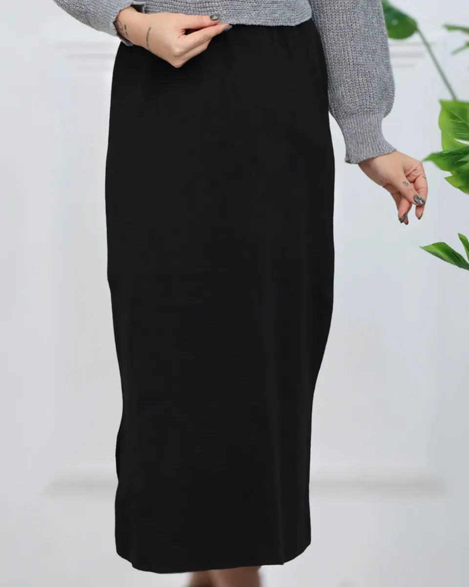 Untitled-2_29_11zon دامن بافت بیسیک زنانه 1139 - Image 3